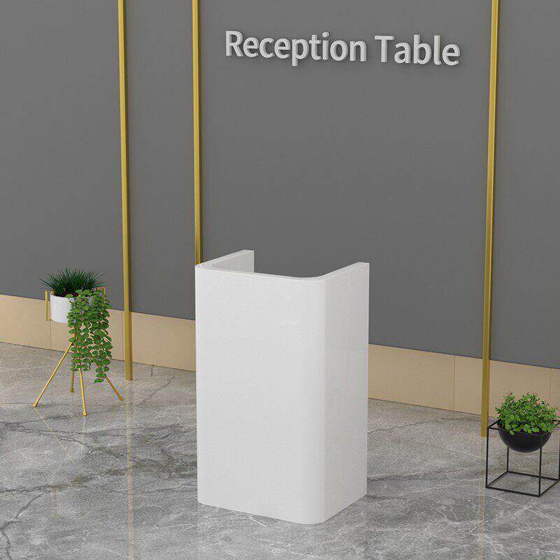 新品商场档口简约小型收银台迎宾台公司咨询台接待台前台烤漆柜台