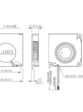 Delta Bfb0512La 5010 12V 0.08A 5cm静音涡轮离心风机鼓风机