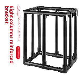 周转箱架子过滤箱支架过滤器底座鱼缸鱼池鱼盆过滤自制支撑架黑色