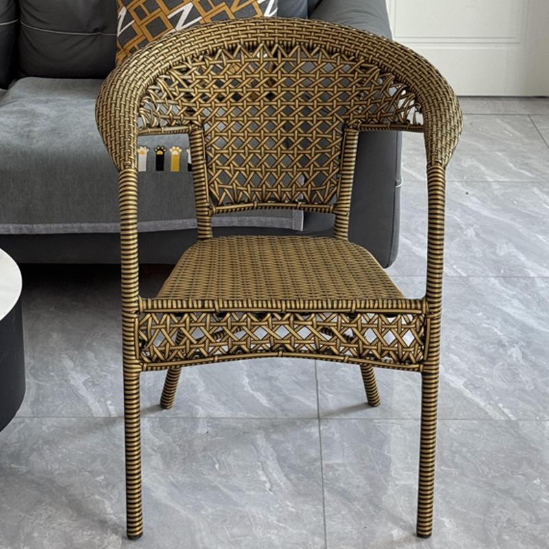 藤椅阳台扶手椅老人椅办公椅室内休闲靠背凳子户外家用椅庭院桌椅