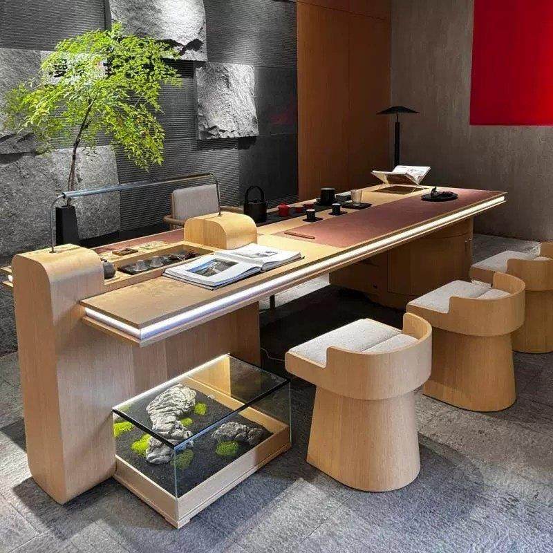 新中式北美黑胡桃木2025新款实木茶桌椅组合轻奢现代简约家用茶台,住宅家具,家用茶台/茶桌,淘宝优惠券,粉丝福利购,淘宝优惠卷