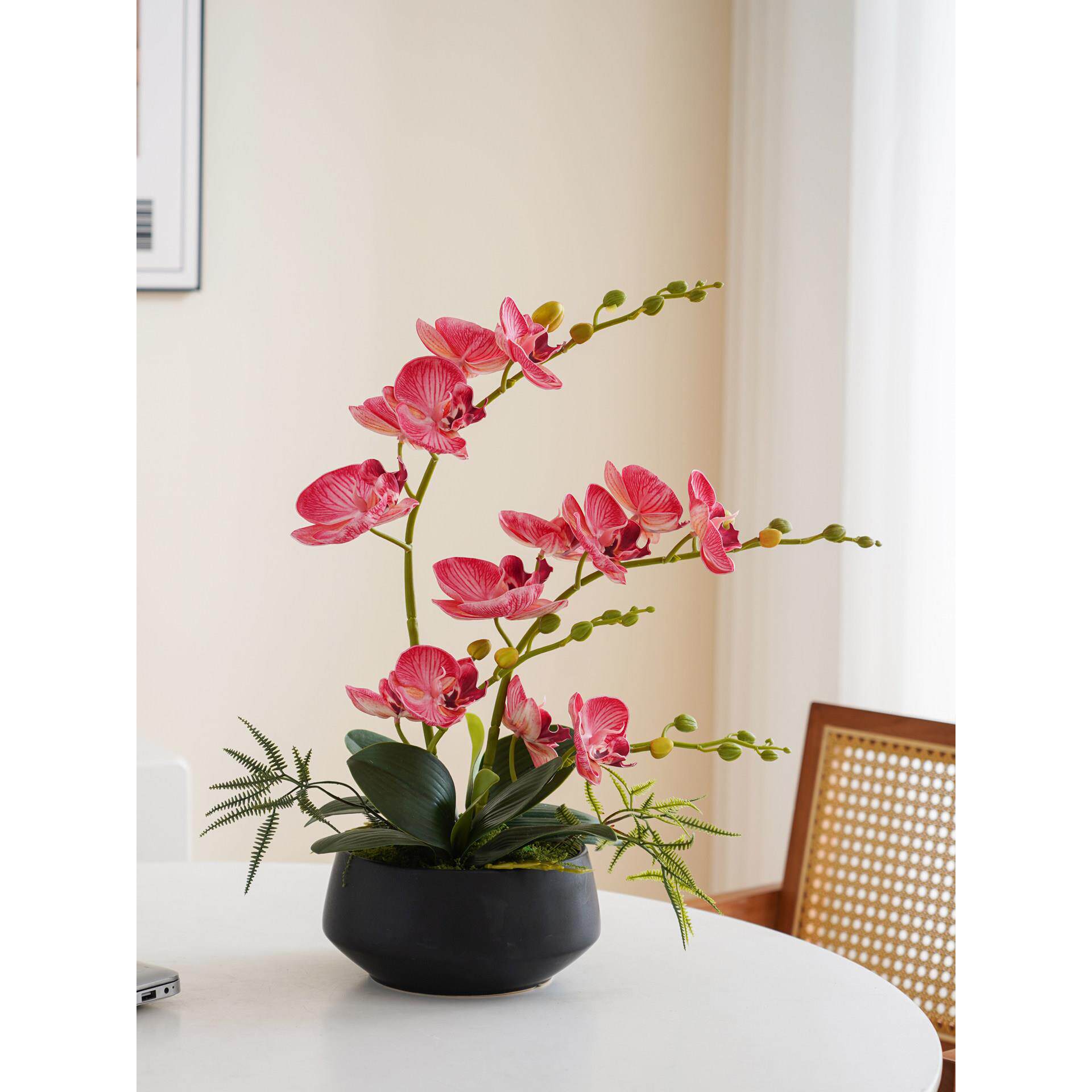 采购产品人造花，假花装饰品，客厅桌子装饰品，蝴蝶兰花花卉装饰