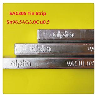 阿尔法无铅焊锡条SAC305含3.0%银强导电性高抗氧化高纯度锡条