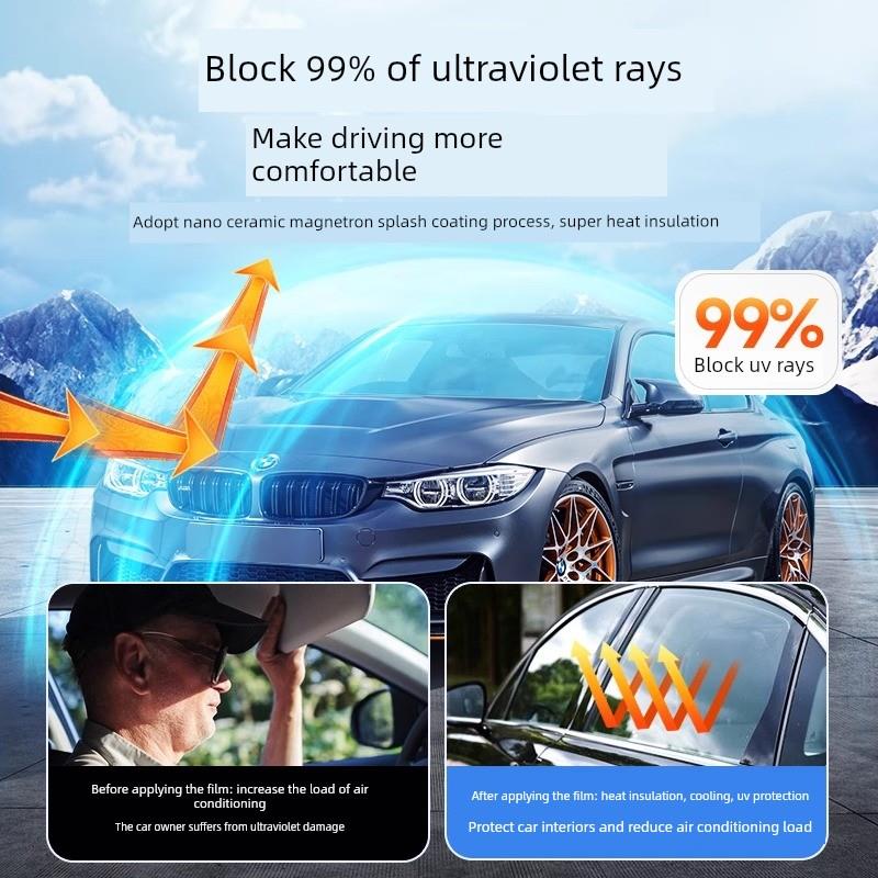 适用腾势N9DM汽车贴膜全车膜隔热膜防晒防爆车窗膜汽车太阳玻璃膜