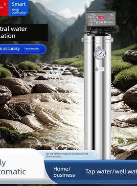 得纯全自动全屋中央净水器大型PVDF超滤机除菌智能正反冲洗过滤器