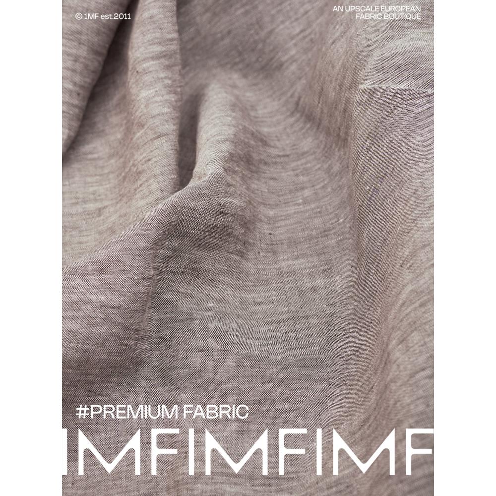 意大利进口现货 纯亚麻面料茶禅色服装布料 幅宽145CM 269G/M