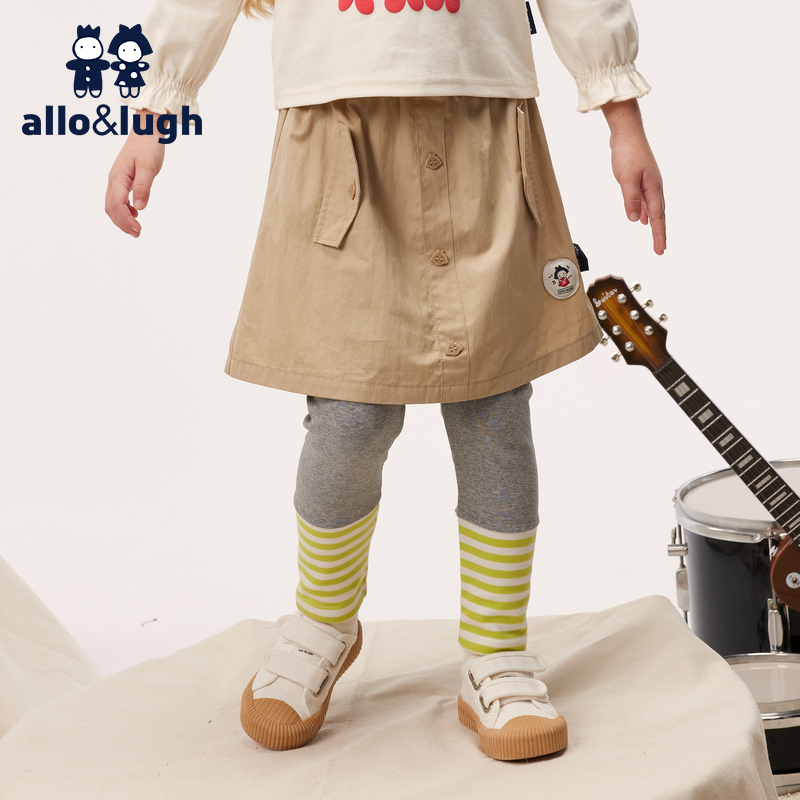 阿路和如学院假两件裙裤