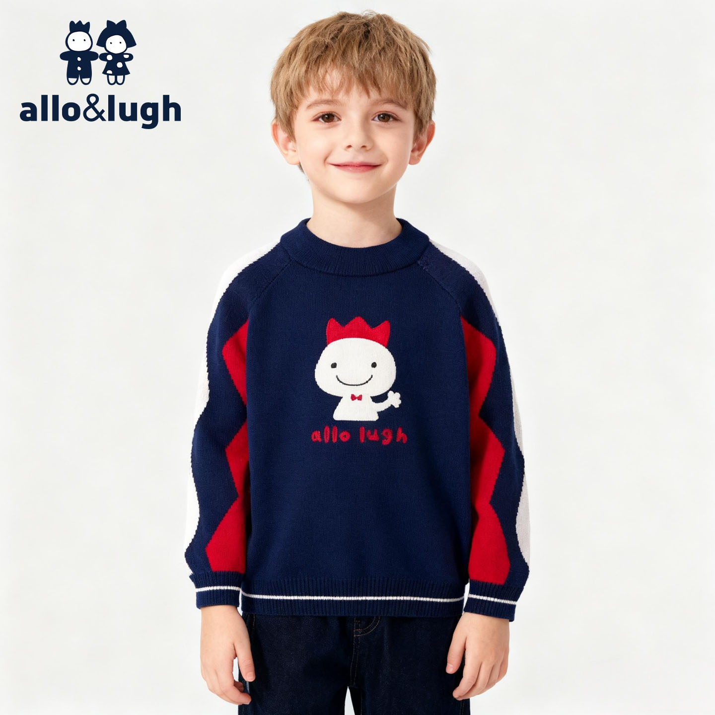 阿路和如秋冬新款男童毛衣针织衣