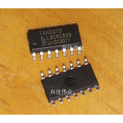 全新 SN74HC07DR 74HC07D 贴片SOP-14 6反相集电极开路驱动器