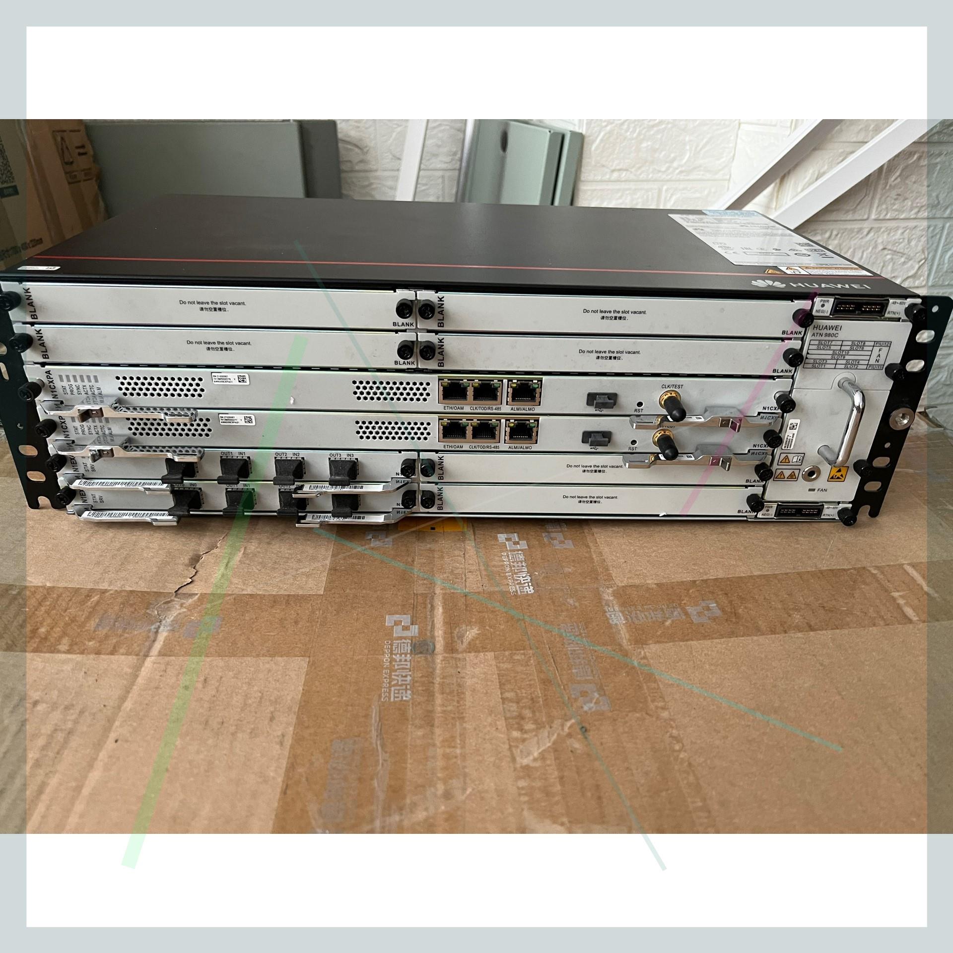 华为ATN980C路由器传输机框,配置如图,N1EX4S板卡