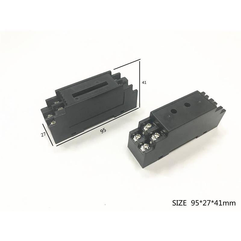 厂家直销导轨电器盒塑料外壳工控模块仪表壳体AB电子设备95x27x41