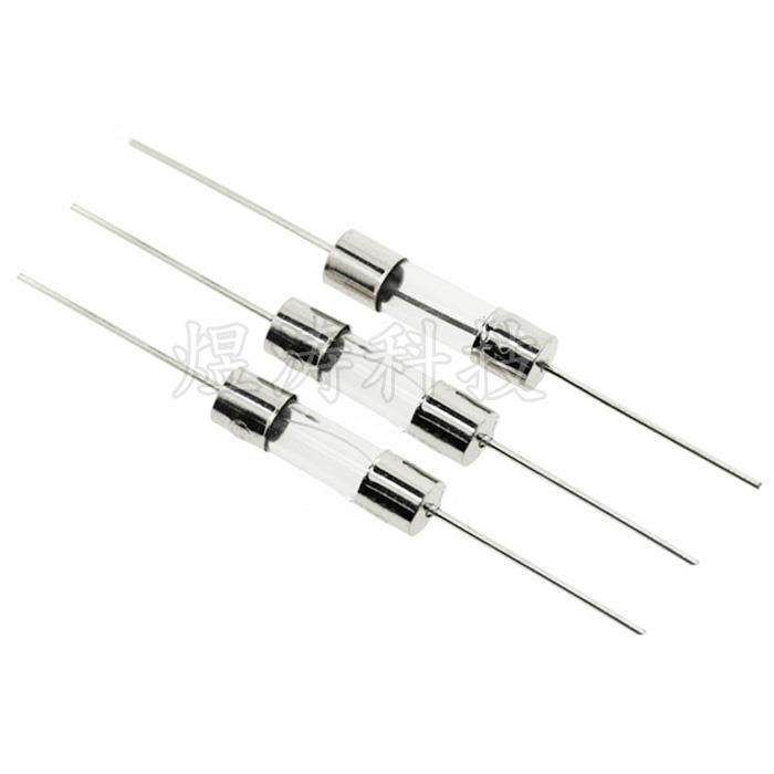 5*20mm 2A 250V 带引脚玻璃保险管 带引线保险丝 5X20 F2AL250V