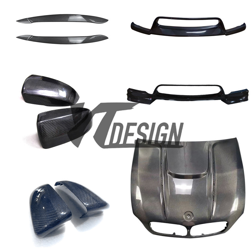 适用于宝马X5 E70碳纤维改装件灯眉后视镜壳前唇前铲引擎盖机盖