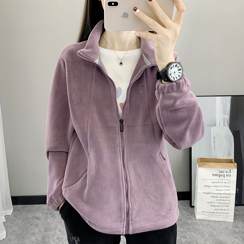 户外秋冬新款抓绒衣女加厚保暖冲锋衣内胆开衫摇粒绒外套卫衣保暖