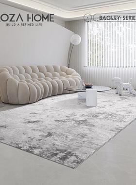 珂滋北欧ins轻奢客厅沙发茶几毯灰色地毯简约现代卧室满铺大面积