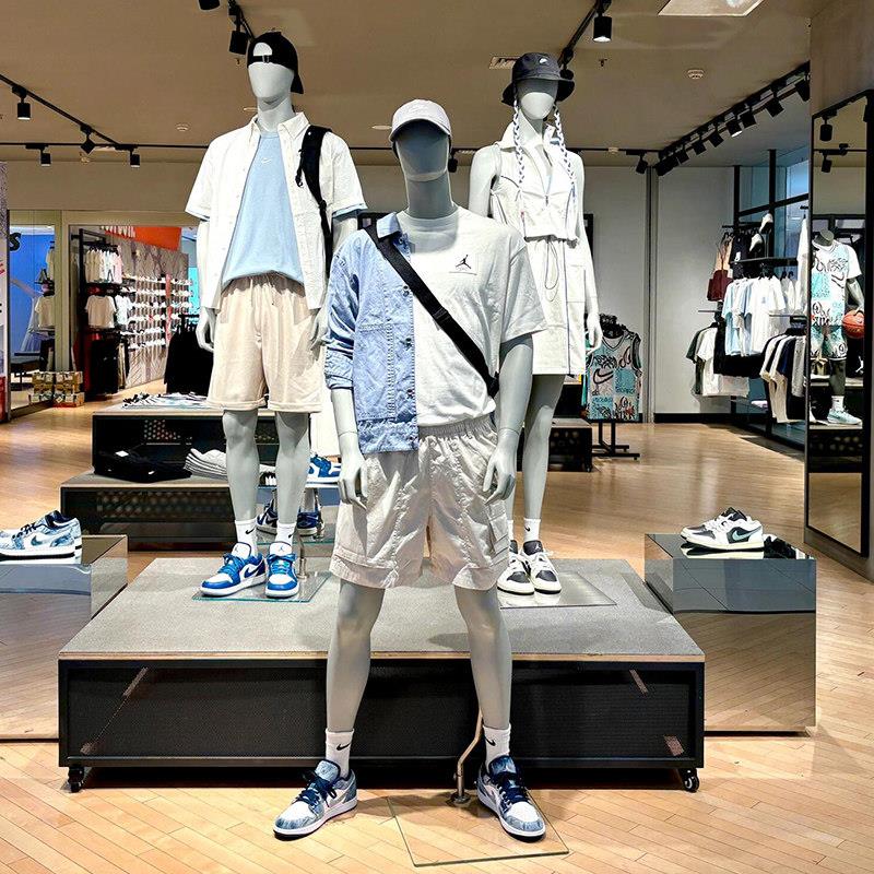 服装店模特道具女装店人台全身跑步人体运动男模特架假人偶展示架