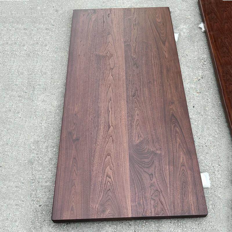 北美黑胡桃木板实木桌板圆桌面板原木茶桌白蜡木大板实木桌面定制