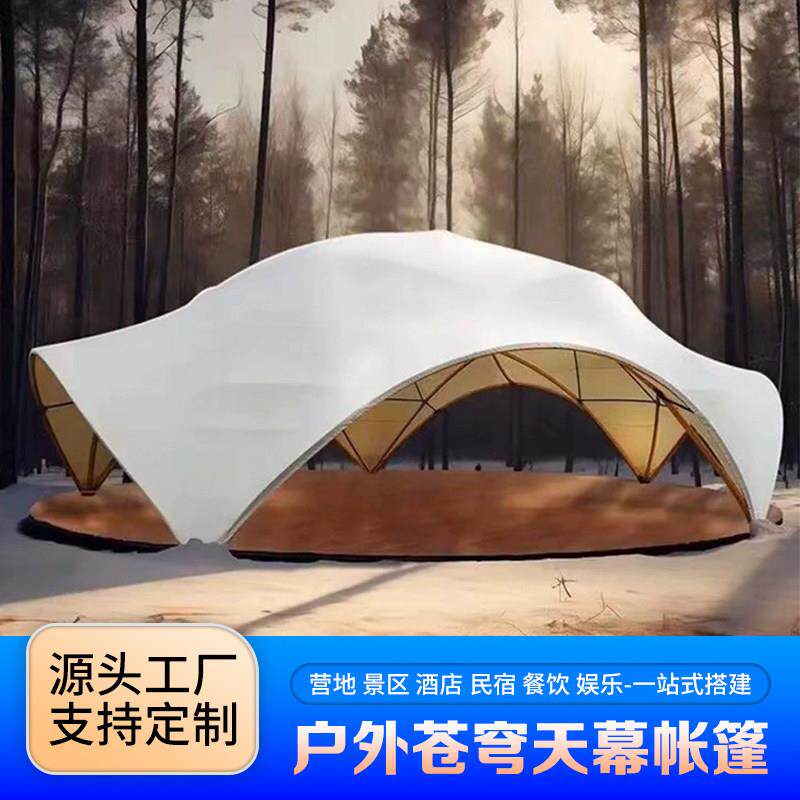 野奢帐篷展览大型苍穹天幕展会遮阳搭建穹顶帐篷户外露营聚会团建