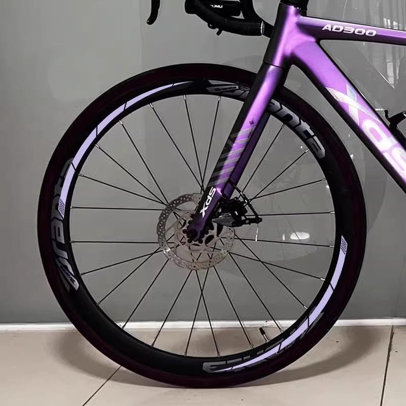 专用喜德盛ad350自行车轮毂贴纸反光贴夜光贴ad300/ad500贴纸改色