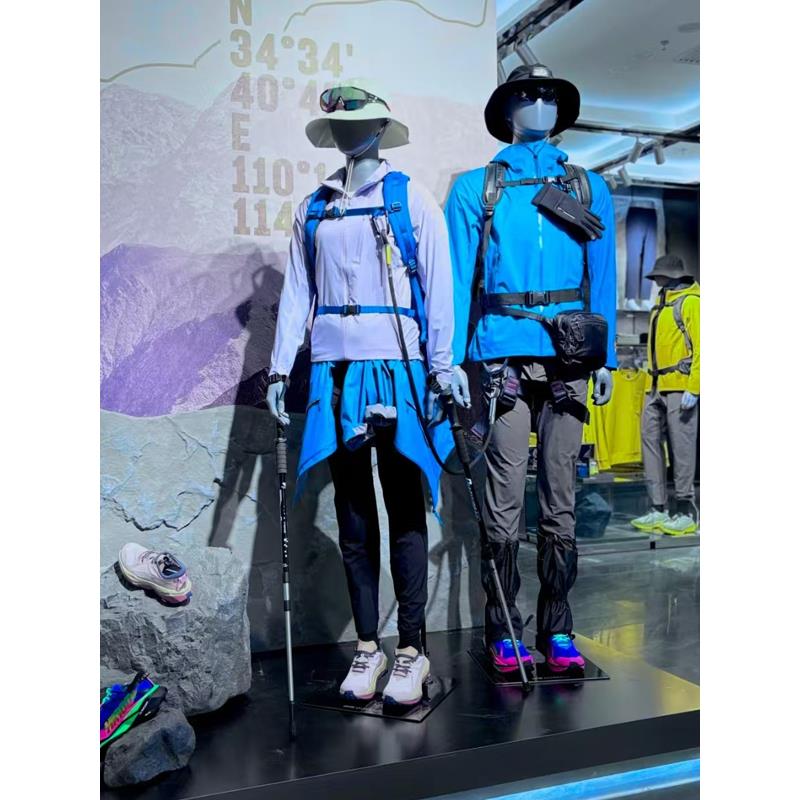 运动模特道具男女全身橱窗展示站立人台模特肌肉半身服装模特