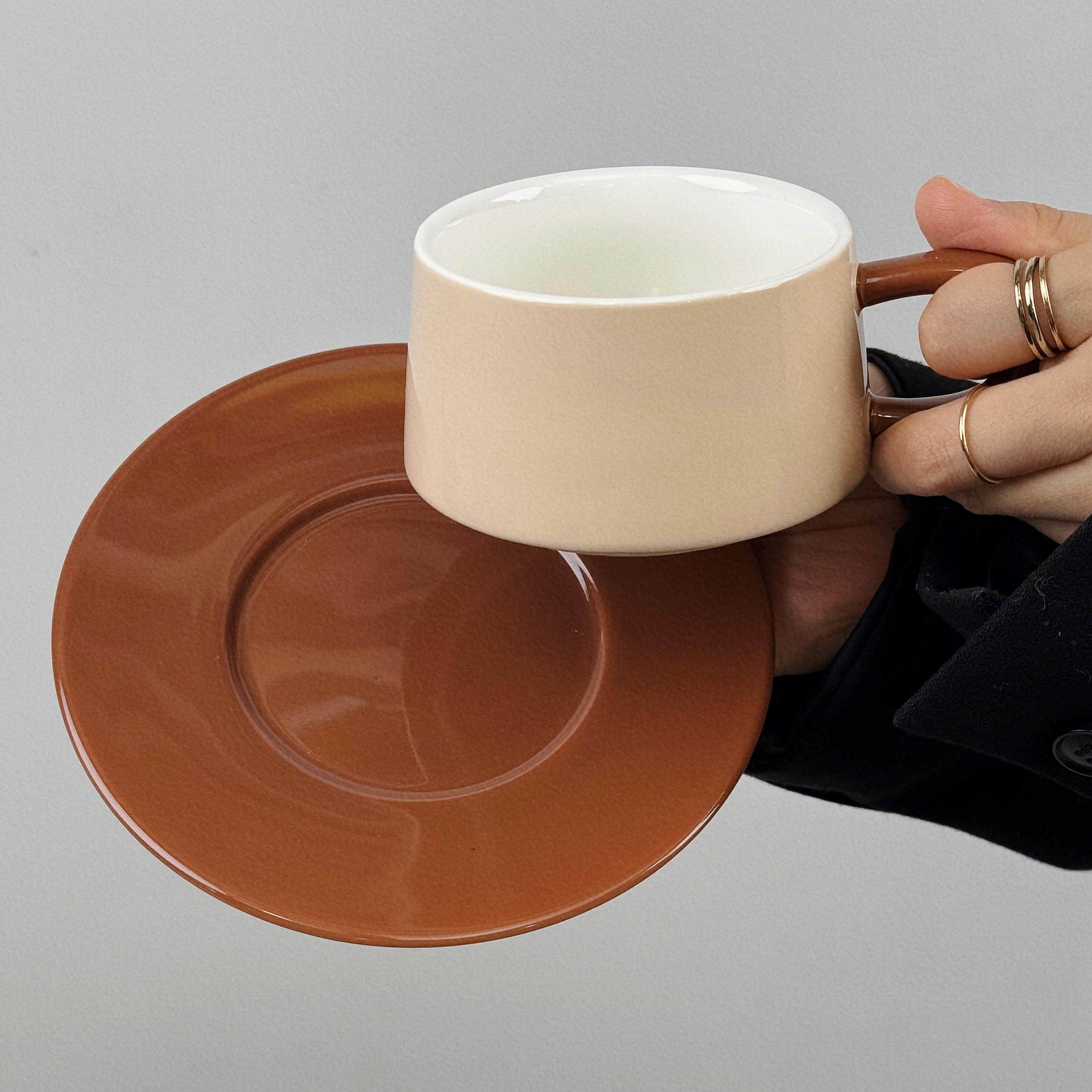 小众设计咖啡杯高颜值ins咖啡杯子轻奢高档精致下午茶咖啡杯家用,餐饮具,咖啡杯,淘宝优惠券,粉丝福利购,淘宝优惠卷