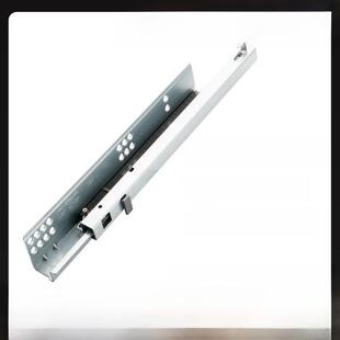 dtc东泰二节托底轨 抽屉静音阻尼 缓冲 滑轨 底部隐藏式 反弹导轨