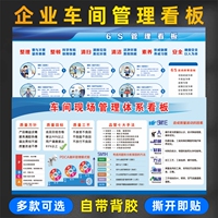 公司企业车间管理体系看板6s管理文化墙标识牌宣传栏车间安全生产质量5S6S7S品质管理看板标语制度牌定制墙贴