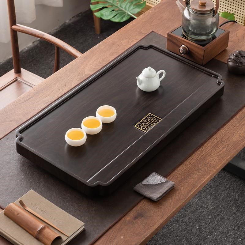 中国风底部手工乌木2024新实木茶盘家用茶具茶U桌茶海简单小碟子,餐饮具,茶盘,淘宝优惠券,粉丝福利购,淘宝优惠卷