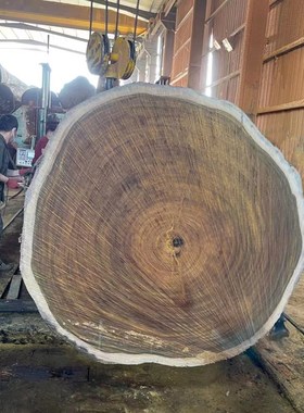 实木大板桌实木大板茶桌胡桃木巴花2H米奥坎实木大板办公桌书桌原