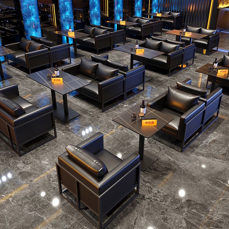 工业风酒馆咖啡厅酒吧沙发桌椅烧B烤店火锅西餐厅餐吧清吧卡座沙