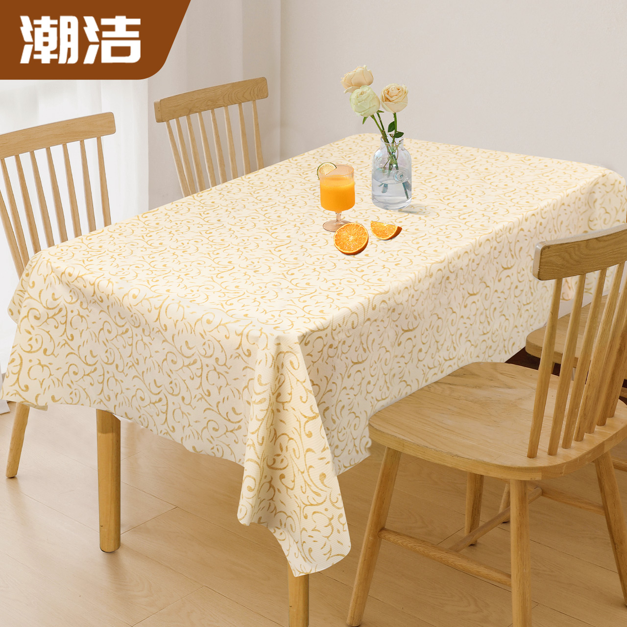 一次性桌布轻奢高级感加厚石头布