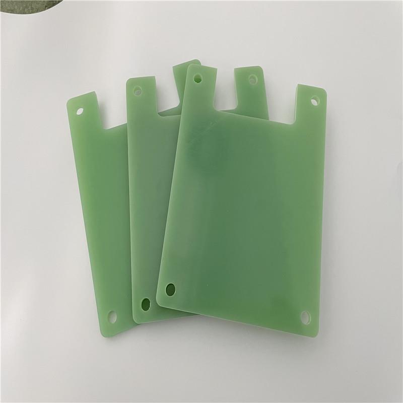 .玻纤板加工水绿色FR-4玻璃纤维板锂电池隔热片耐高温隔热板环氧