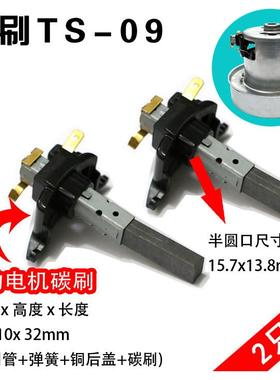 TS-09吸尘器电机碳刷PD22120 22110PD 6.5x10x32mm带刷架 圆口