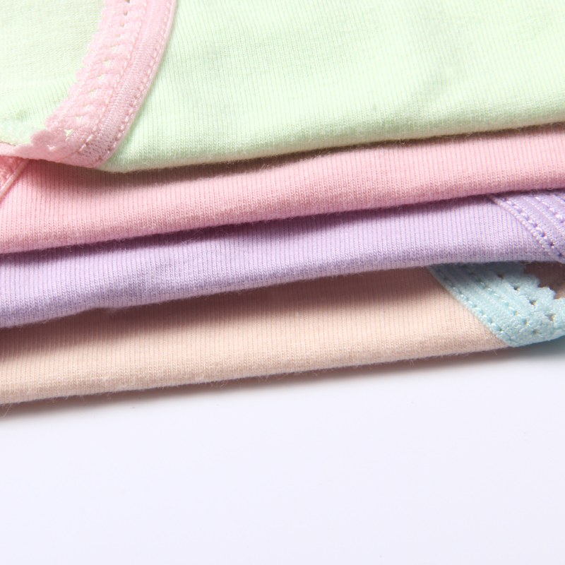 4条少女蕾丝大尺码中腰纯棉女内裤无痕透气全棉质面料非抗菌三角