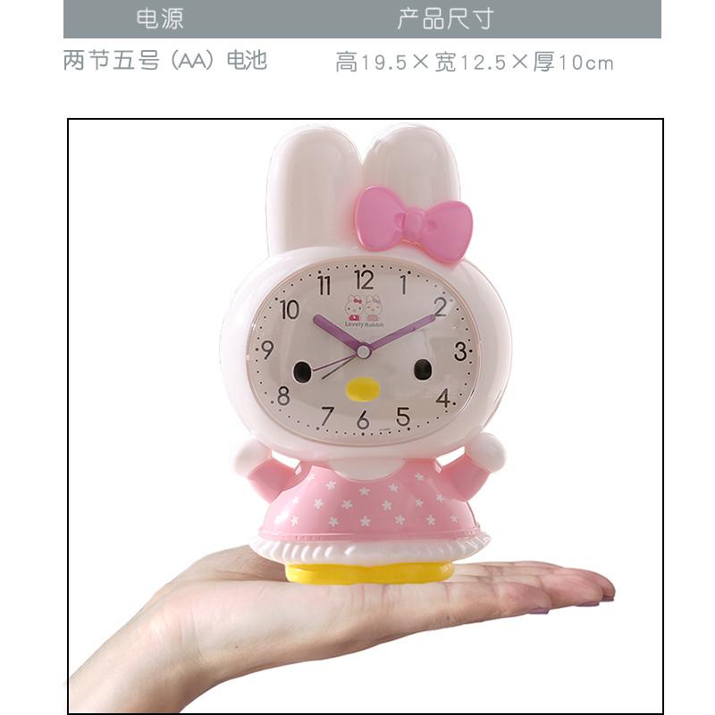 语音闹钟表会说话懒虫起床儿童卡通小学生用床头闹铃静音贪睡书桌