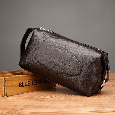 新款方形男包手包男手提包男士手拿包多功能手抓包大容量休闲夹包