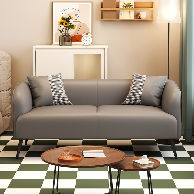 小户型沙发双人三人卧室小型简易窄版两人位2二人1米5不占空间的