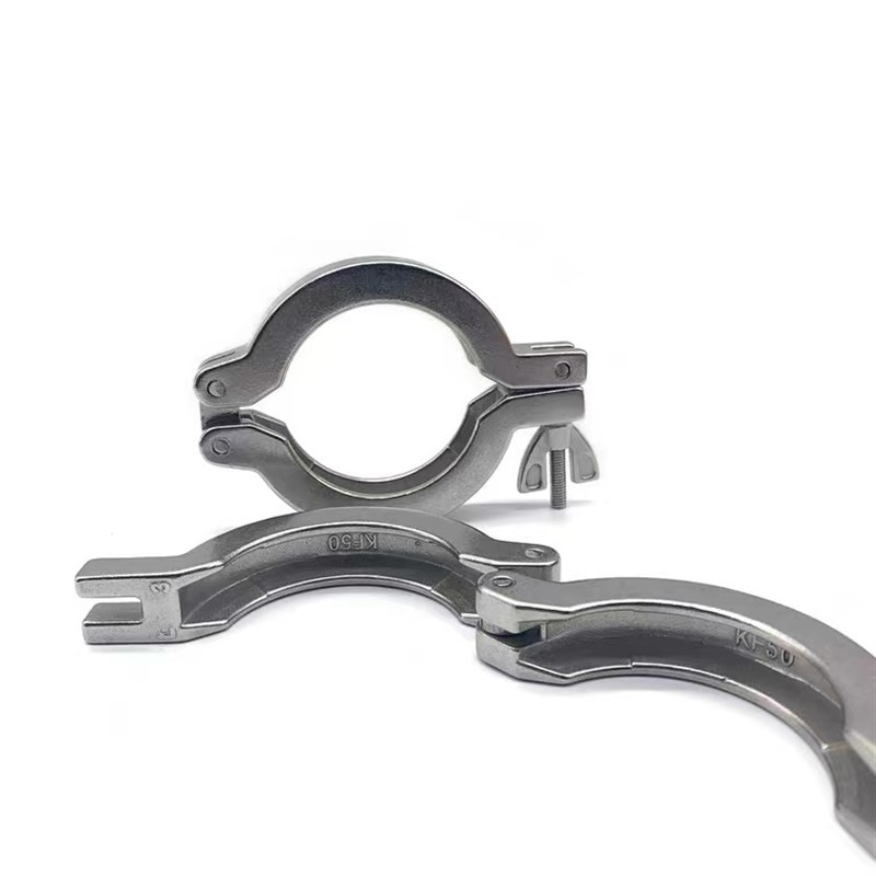 新品4/316不锈钢KF真空卡箍加厚真空快装卡M箍真空设备配件KF1定