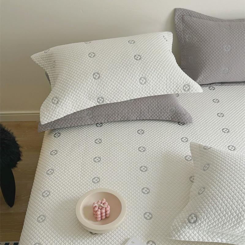 双面纯棉床盖三件套夹可绗缝全棉榻榻米垫子床单单件棉机洗透气