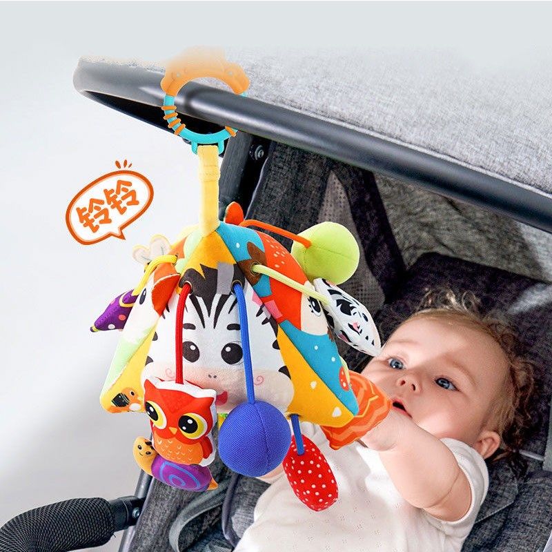 婴儿车挂件玩具新生儿床铃车载后排摇铃安全座椅安抚风铃推车挂饰