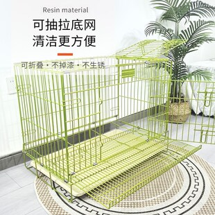 可抽拉底盘防锈狗笼子中型犬加粗加固小型犬宠物大型犬折叠笼狗笼