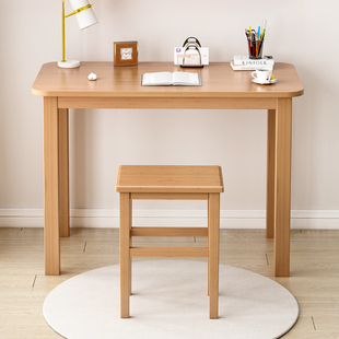 简易书桌电脑桌家用学习写字台实木简约楠竹长方形卧室办公小桌子