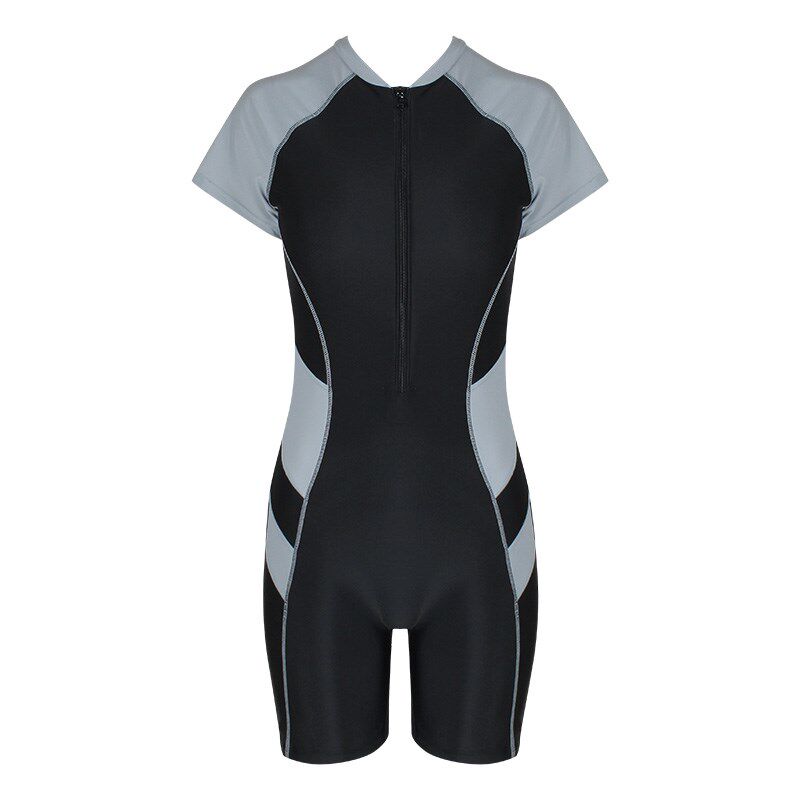 泳衣女游泳馆大码200斤连体遮肚显瘦运动训练竞技冲浪服