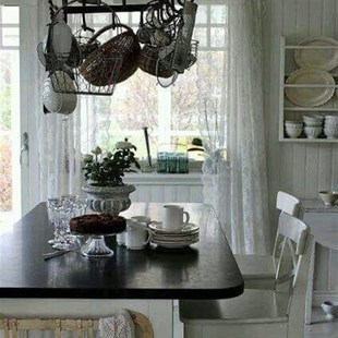 龙河星空欧洲铁铸铁花园阳光房厨房挂花架锅架挂钩衣架