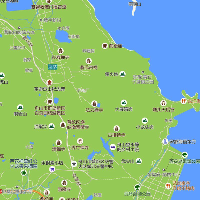 定海区地图2025年行政区划市区主城区街道交通地图定制图片素材