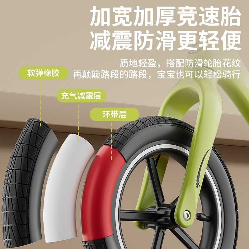 儿童平衡车无脚踏2-6岁3岁宝宝滑步车玩具车滑步骑行车自行单车