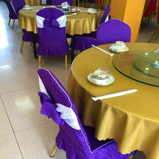 酒店饭店餐厅专用大圆桌桌u布台布防水防油防烫免洗圆形餐桌子布