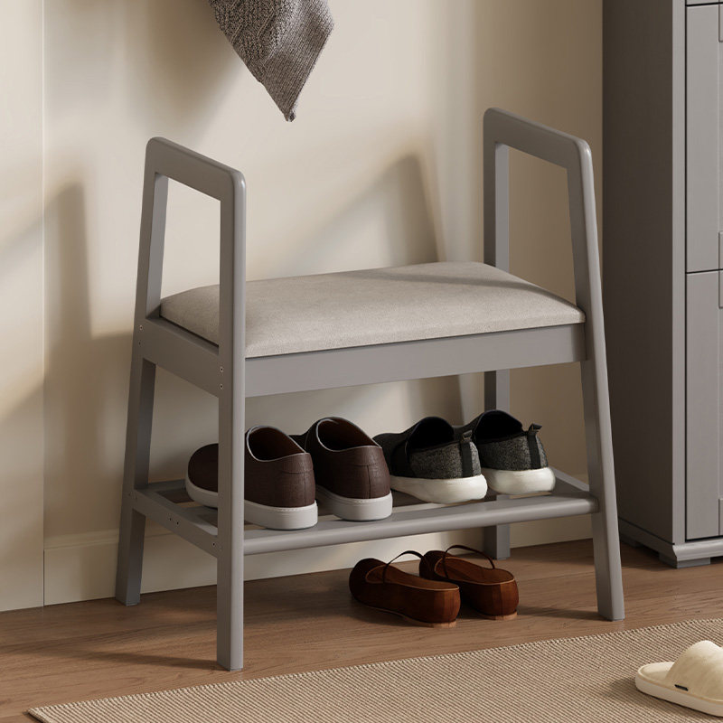 换鞋凳适合老人实木带扶手家用门口进门鞋架软包穿鞋玄关休息凳子,住宅家具,适老换鞋凳,淘宝优惠券,粉丝福利购,淘宝优惠卷