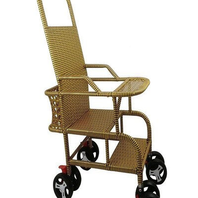 婴儿藤椅推车夏j季宝宝竹藤轻便彷藤护腿托藤编推车儿童竹子小推