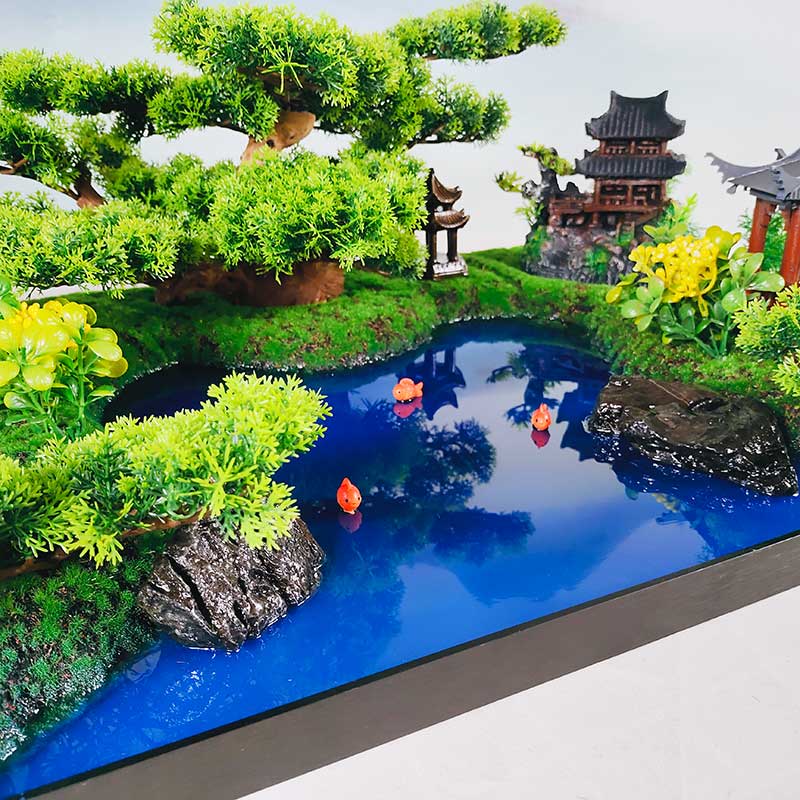 大型长桌会议桌花微景观餐桌装饰摆饰自助餐桌定制西餐桌摆台